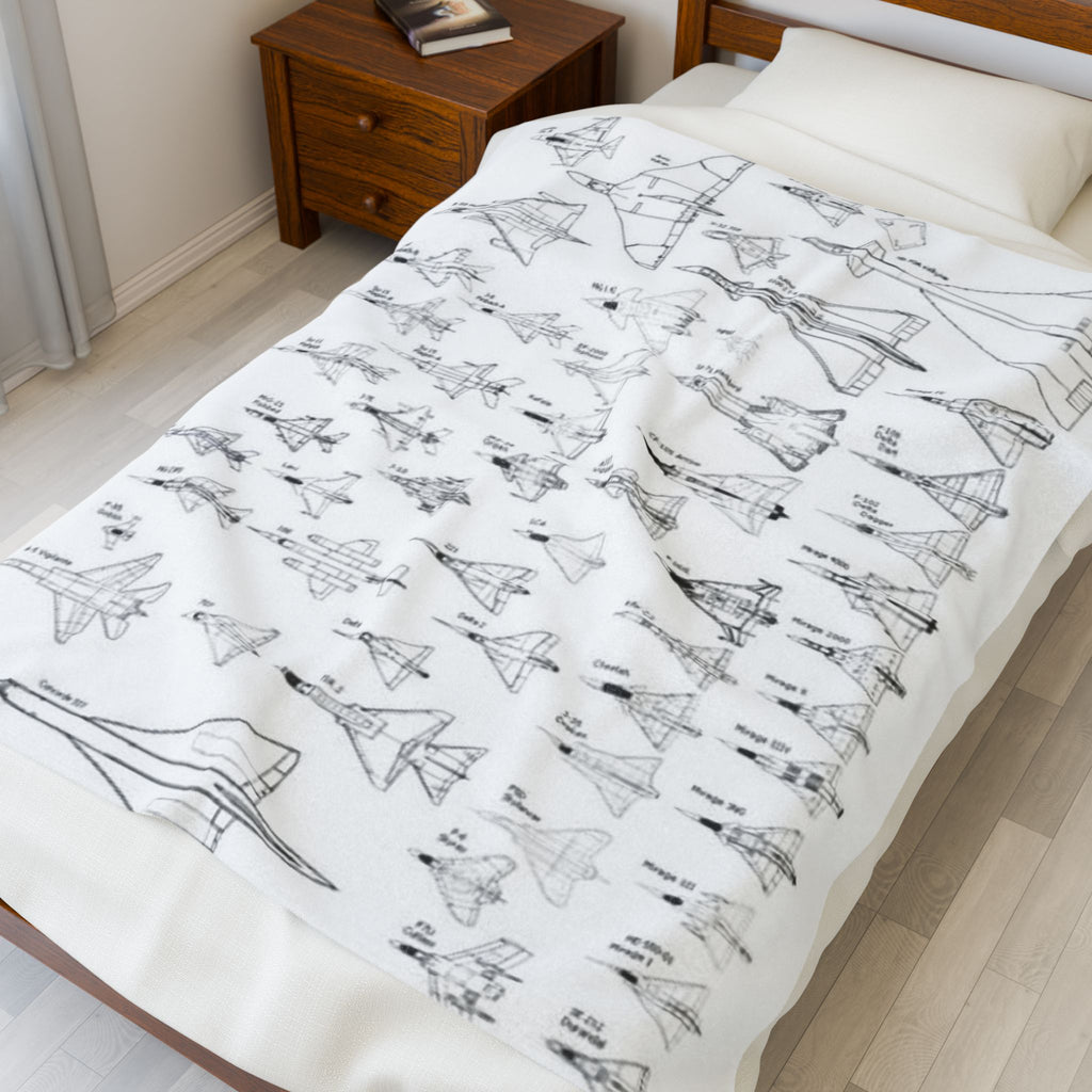 Aircraft Blueprint Blanket