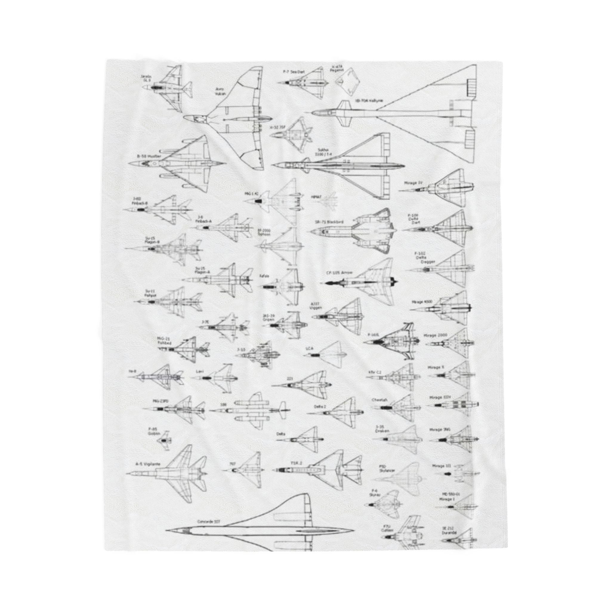 Aircraft Blueprint Blanket